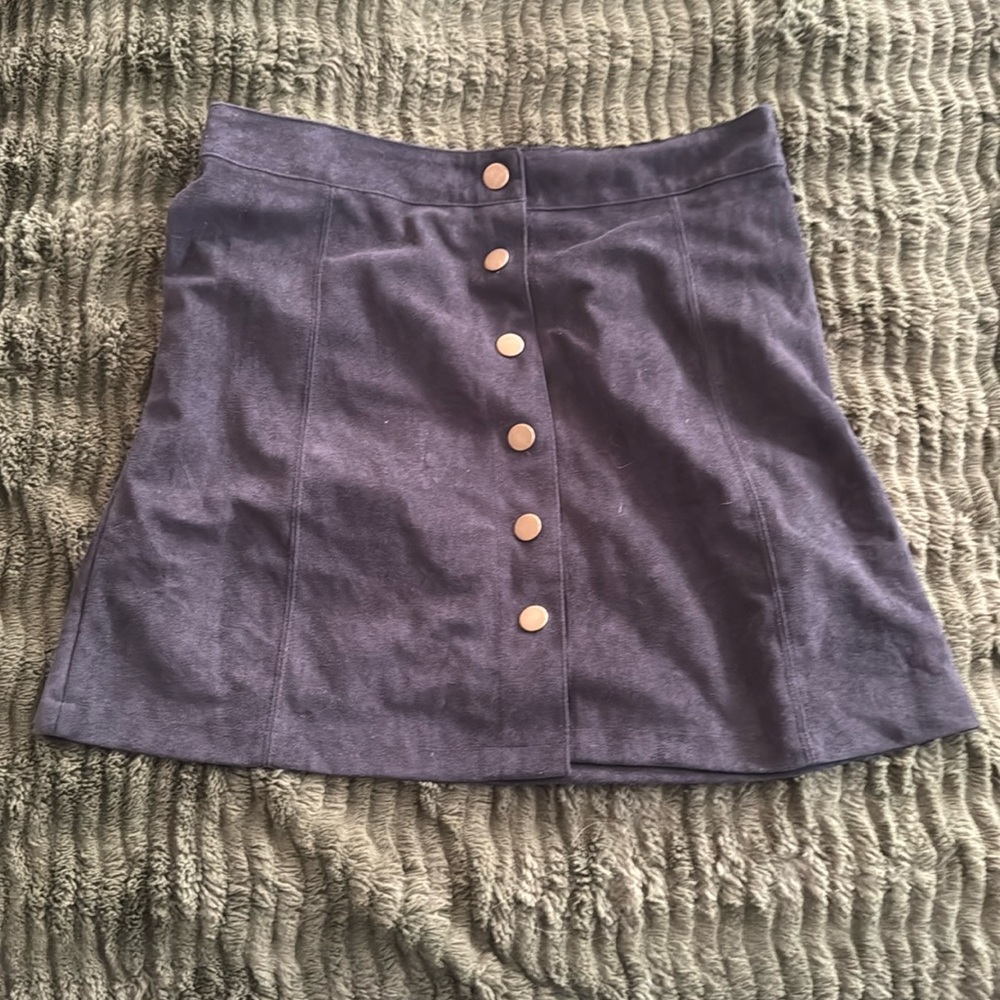 Suede skirt